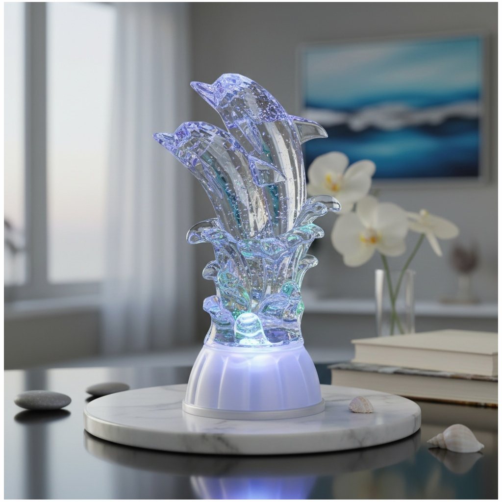 Sparkling Dolphin Pair LED Dec - Bedroom Lighting Decor Ideas incelemesi ve fiyatı