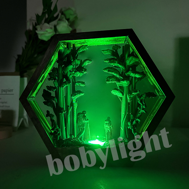 Hiker Figure Table Resin Lamp  - Lighting Table Decor incelemesi ve fiyatı