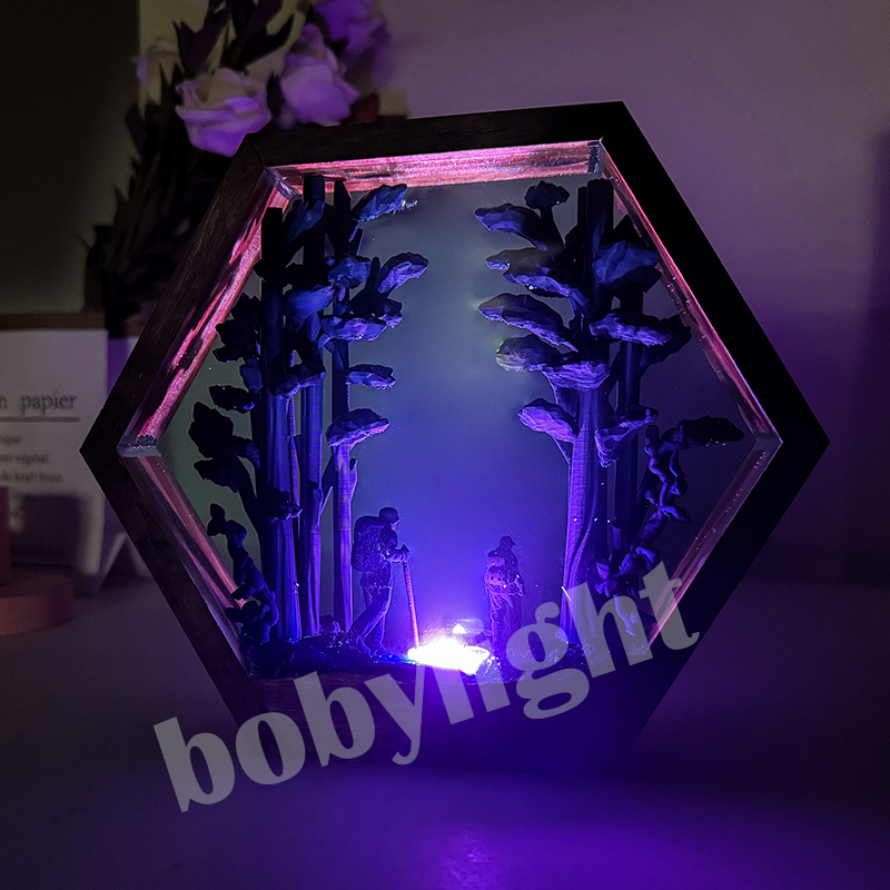Hiker Figure Table Resin Lamp  - Lighting Table Decor incelemesi ve fiyatı
