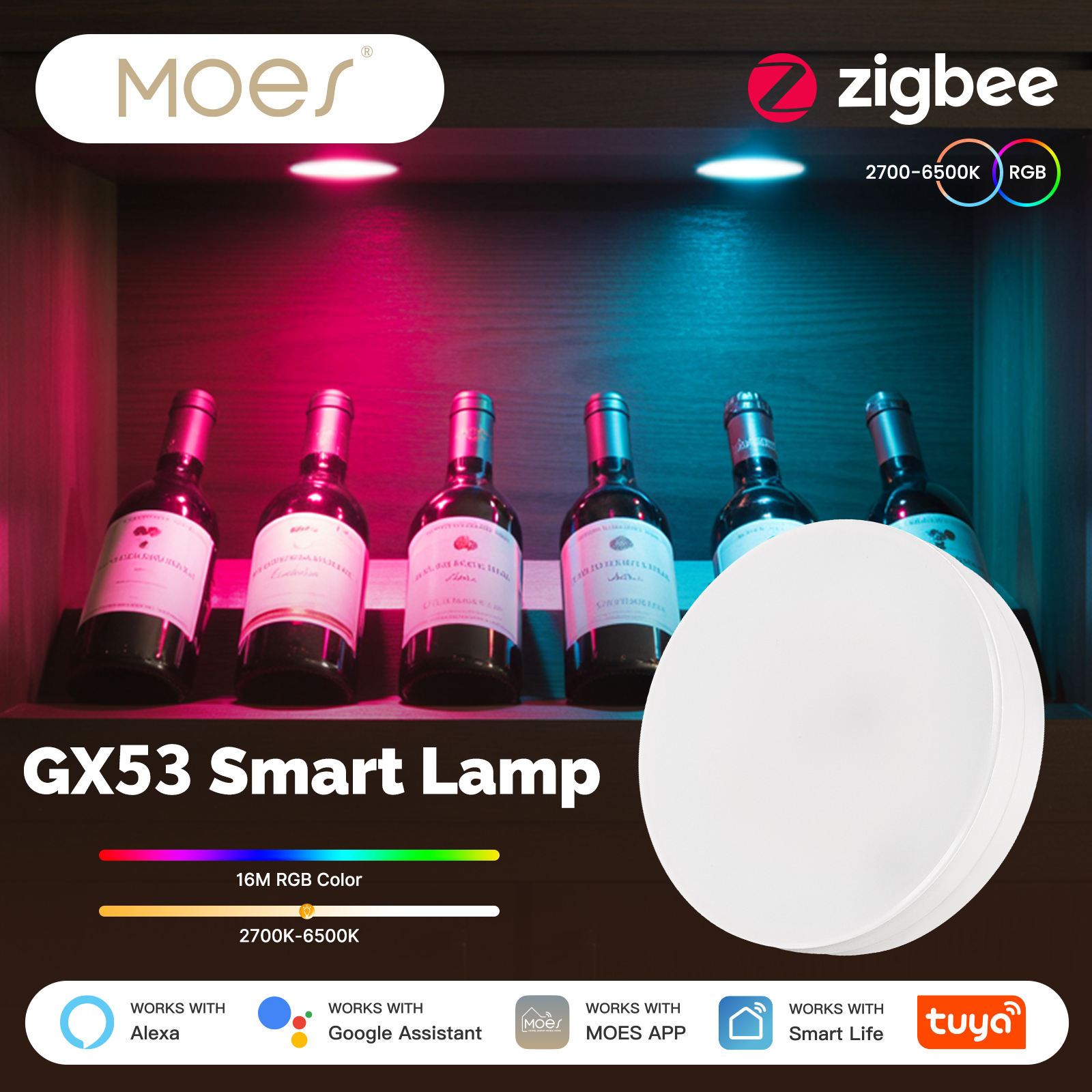 MOES Tuya ZigBee Smart LED Lam - Restaurant Lighting Decoration incelemesi ve fiyatı