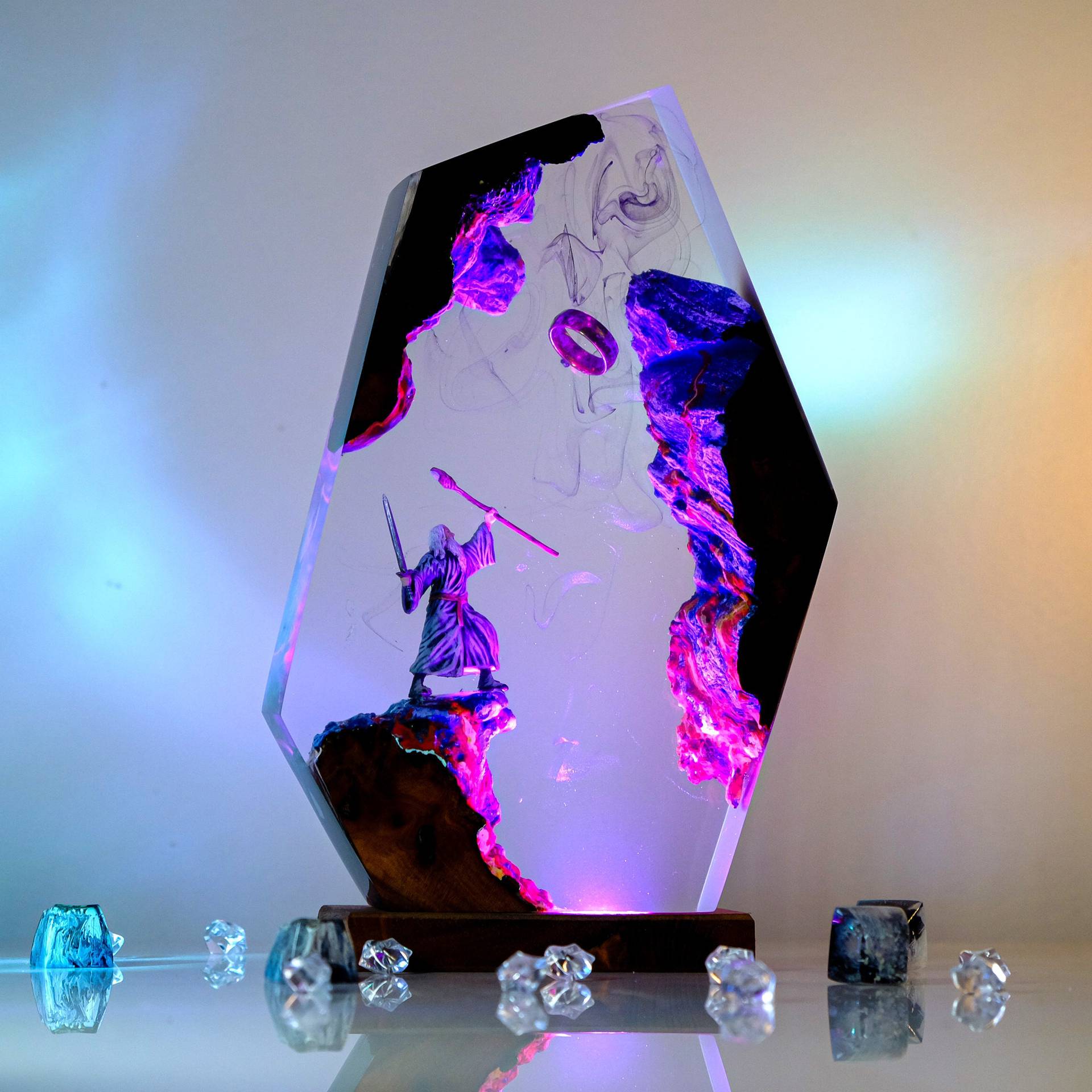 Movie Scence Figure Table Resi - Lighting Table Decor incelemesi ve fiyatı