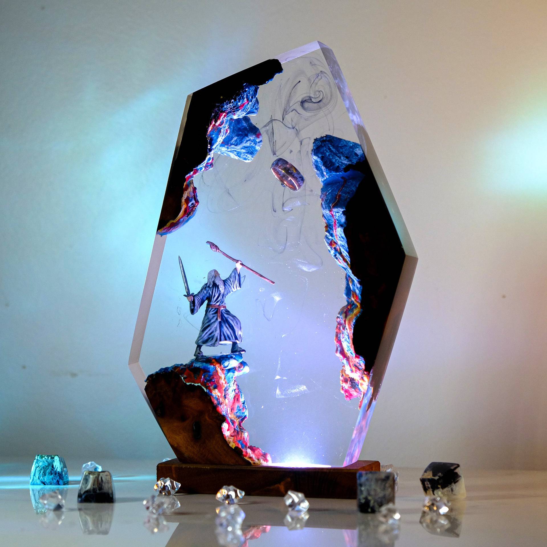 Movie Scence Figure Table Resi - Lighting Table Decor incelemesi ve fiyatı
