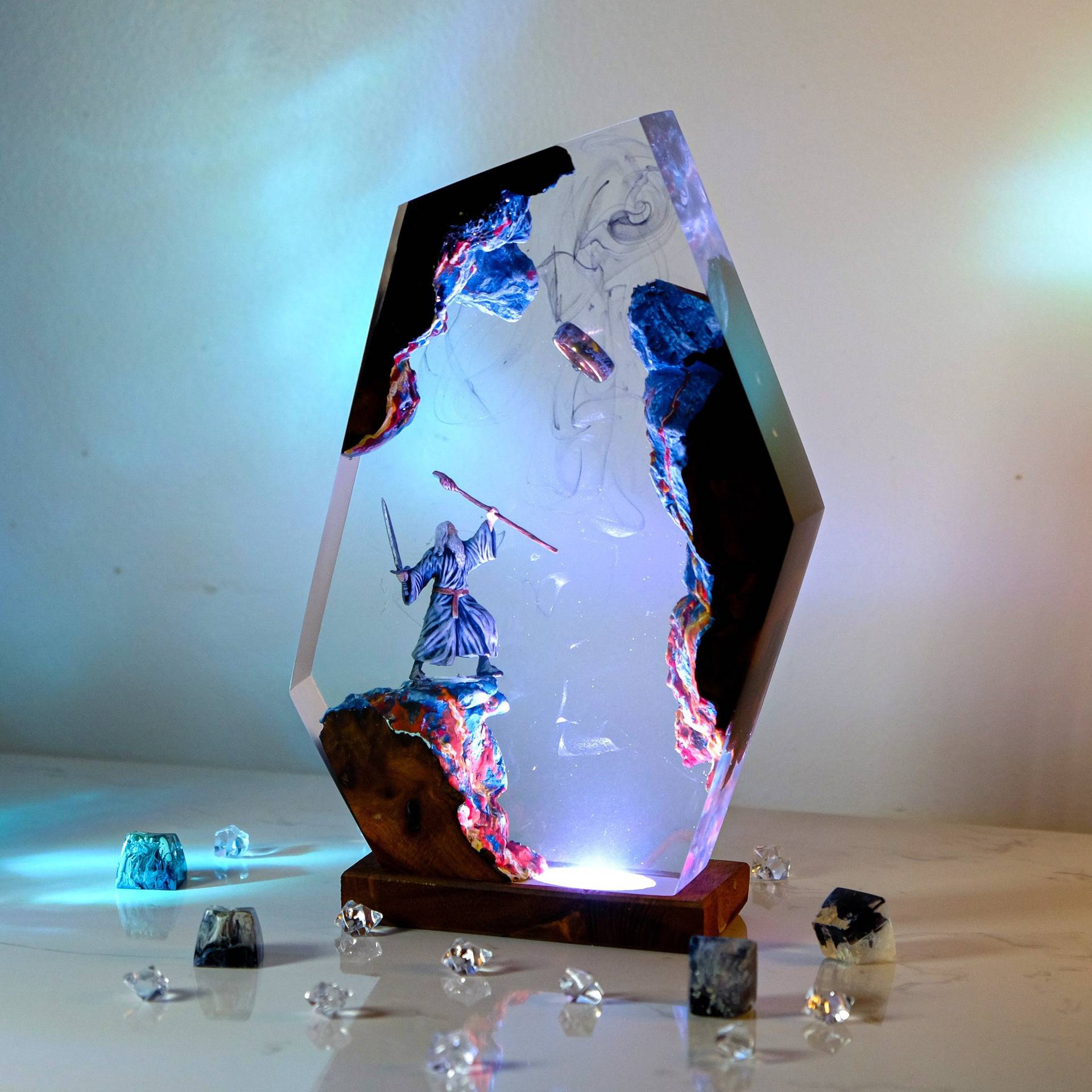 Movie Scence Figure Table Resi - Lighting Table Decor incelemesi ve fiyatı