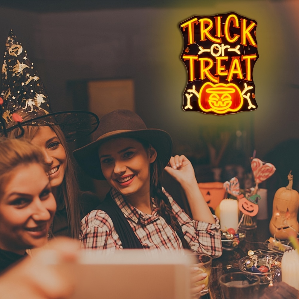 Trick or Treat Halloween Neon  - Home Decor Lighting Tricks incelemesi ve fiyatı