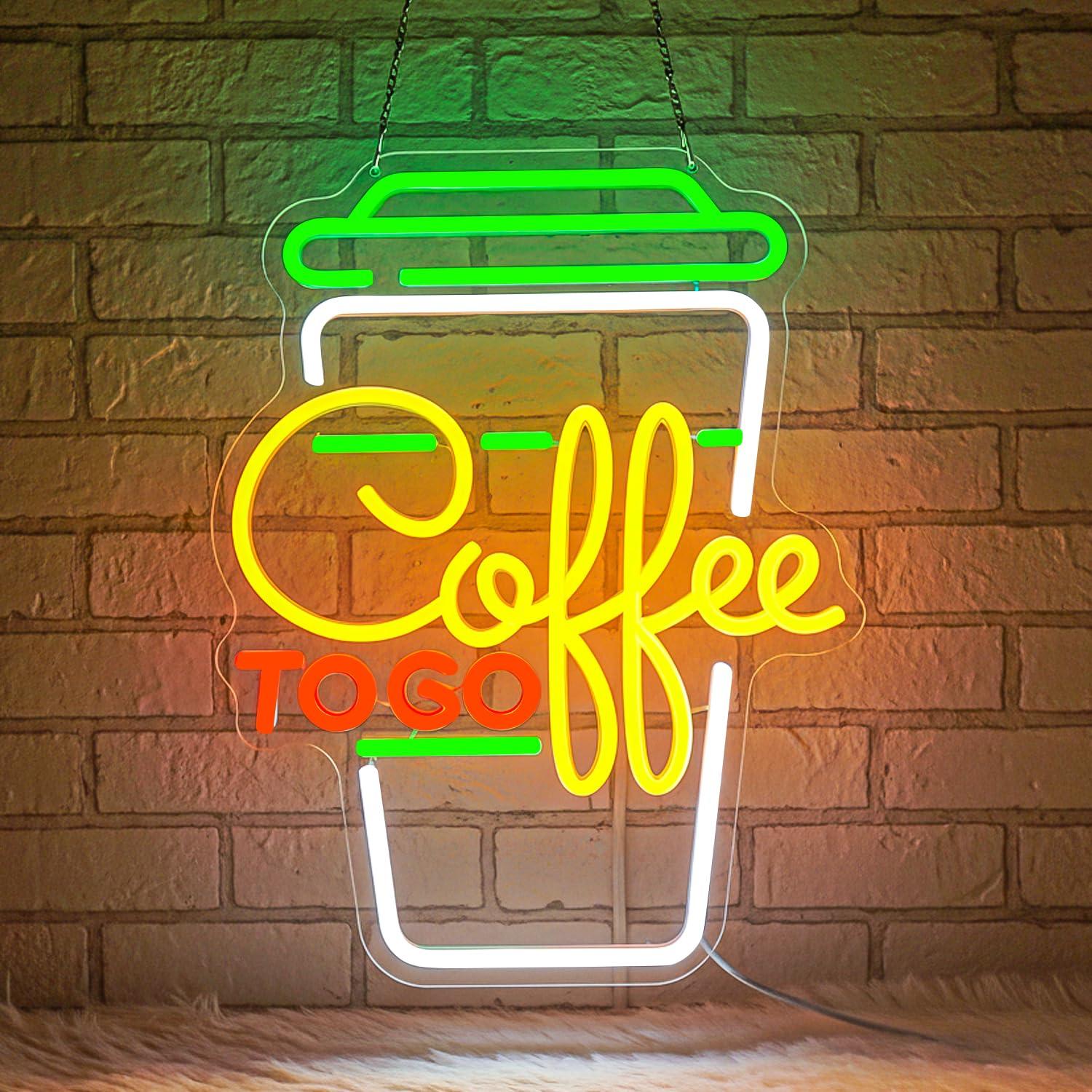 Coffee Neon Sign USB Dimmable  - Restaurant Lighting Decoration incelemesi ve fiyatı