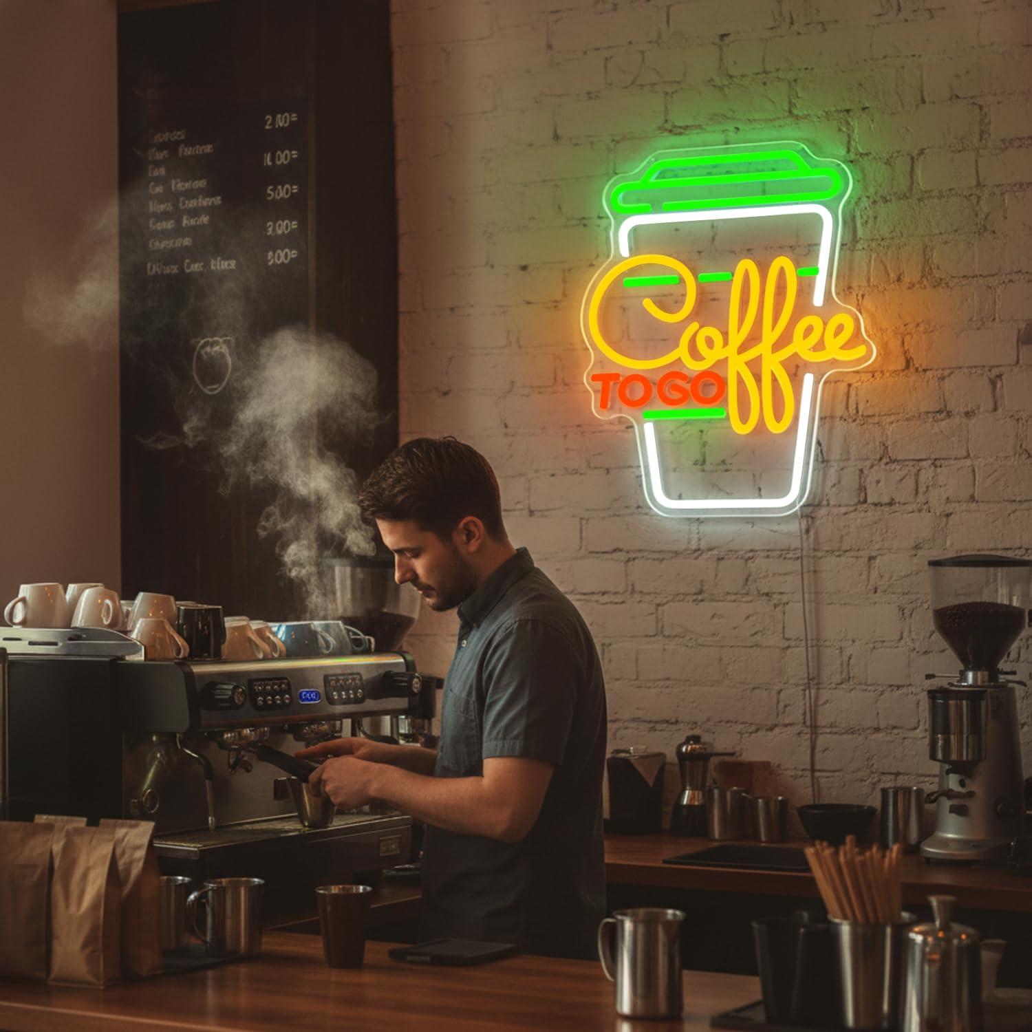 Coffee Neon Sign USB Dimmable  - Restaurant Lighting Decoration incelemesi ve fiyatı