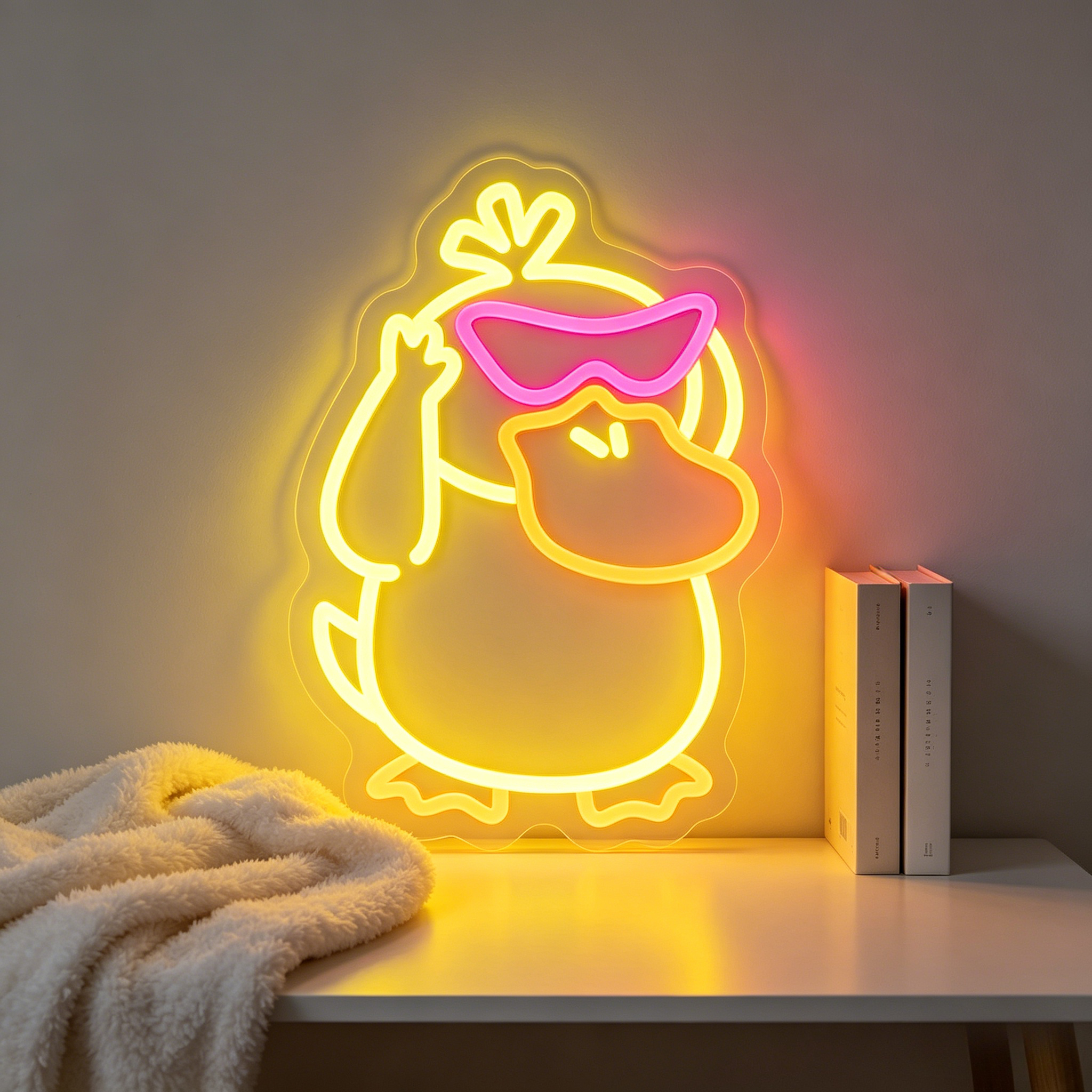 Cute Duck Neon Sign LED Wall A - Lighting Room Decor Items incelemesi ve fiyatı