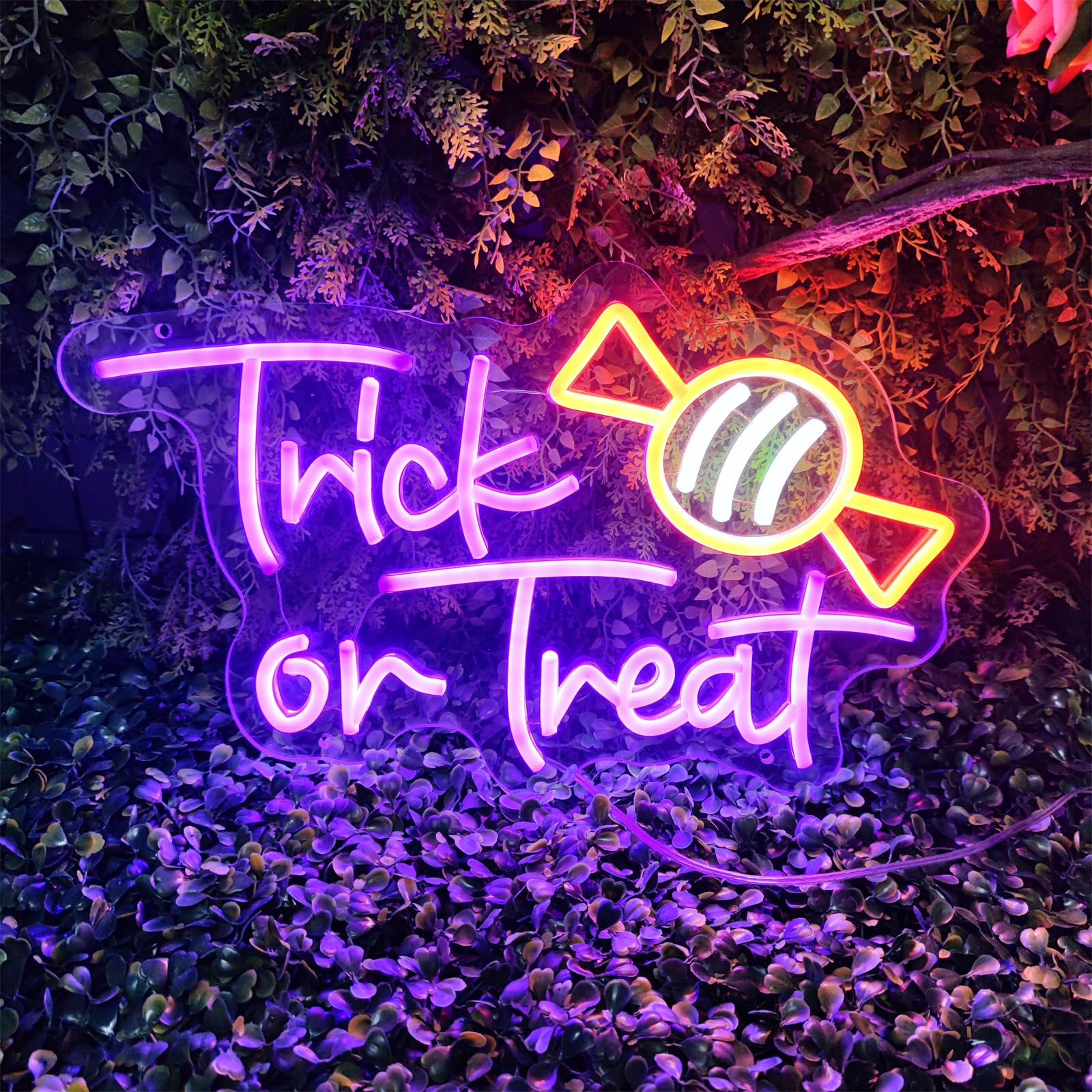 Trick or Treat Neon Sign, Hall - Home Decor Lighting Tricks incelemesi ve fiyatı