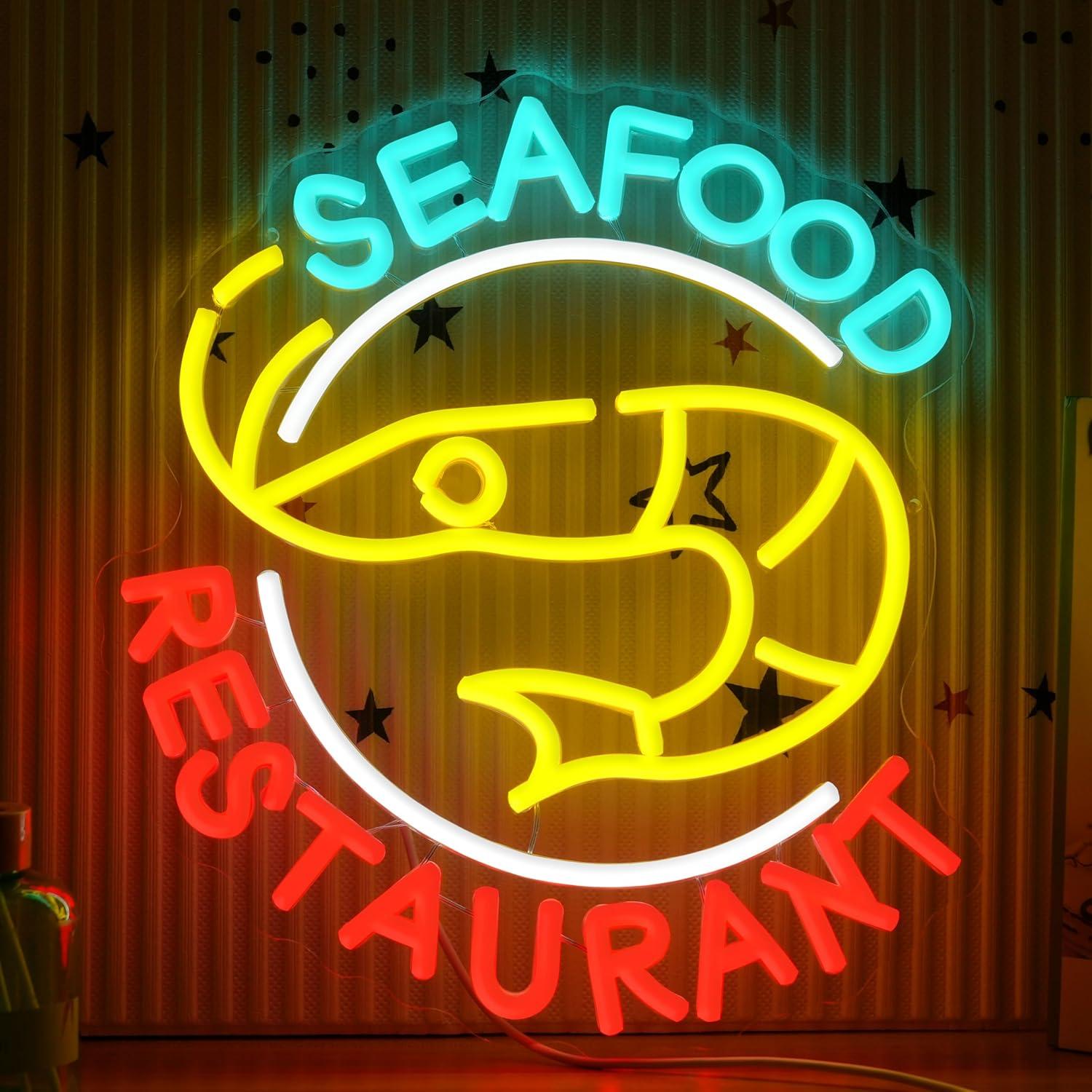 Seafood Restaurant Neon Sign D - Restaurant Lighting Decoration incelemesi ve fiyatı