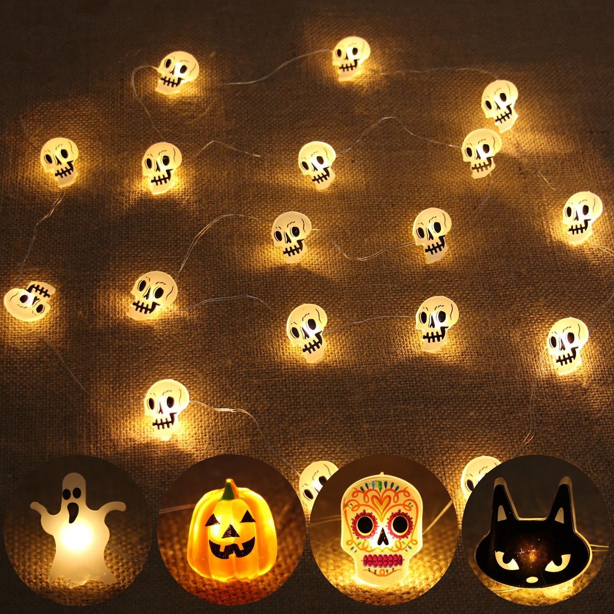 Halloween LED Light String Pum - Home Decor Lighting Tricks incelemesi ve fiyatı