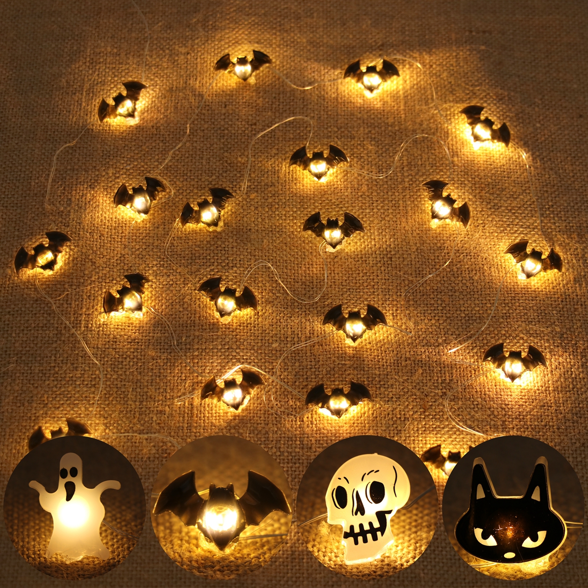 Halloween LED Light String Pum - Home Decor Lighting Tricks incelemesi ve fiyatı