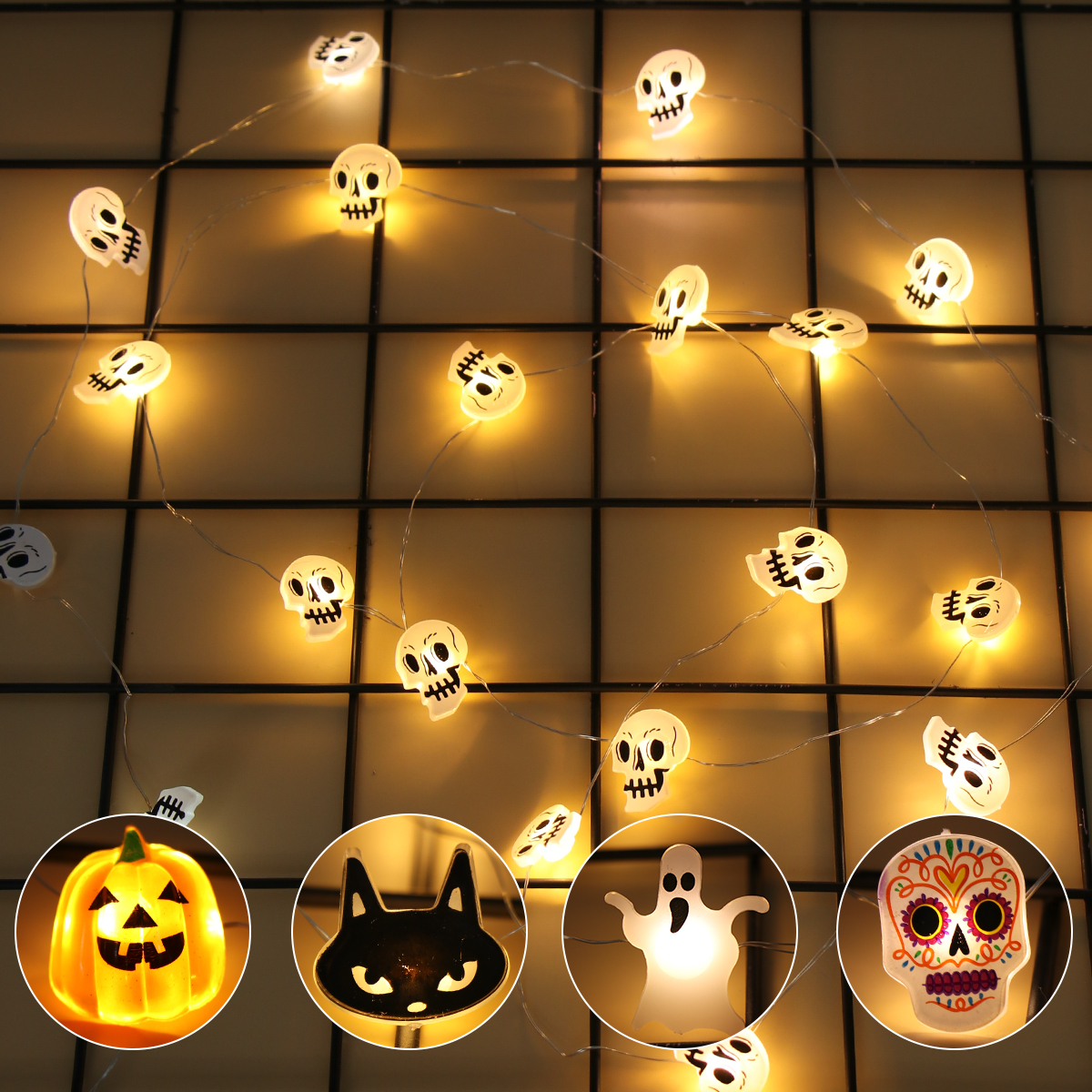 Halloween LED Light String Pum - Home Decor Lighting Tricks incelemesi ve fiyatı