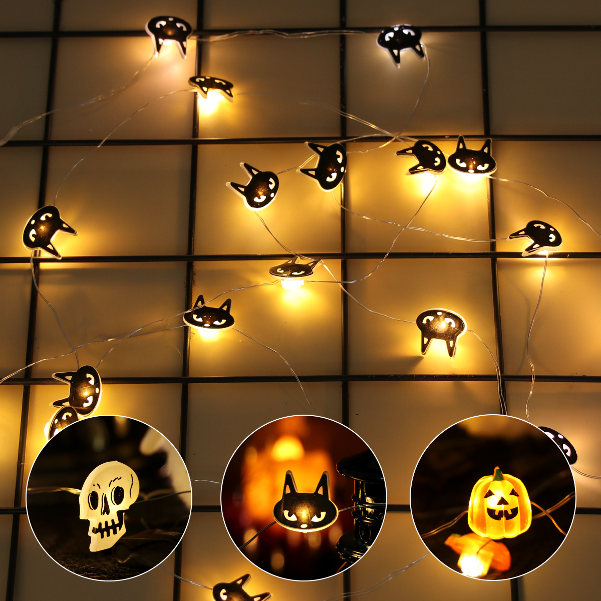 Halloween LED Light String Pum - Home Decor Lighting Tricks incelemesi ve fiyatı
