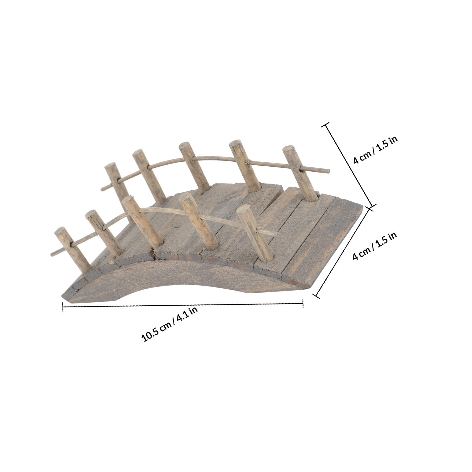 1Pcs Mini Wooden Arch Bridge f - Lighting Decor Woodbridge incelemesi ve fiyatı