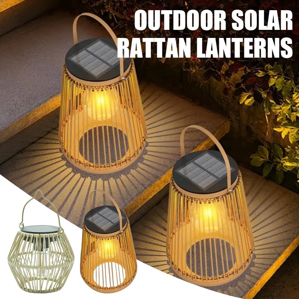 IP65 Waterproof Solar Rattan L - Lighting Table Decor incelemesi ve fiyatı