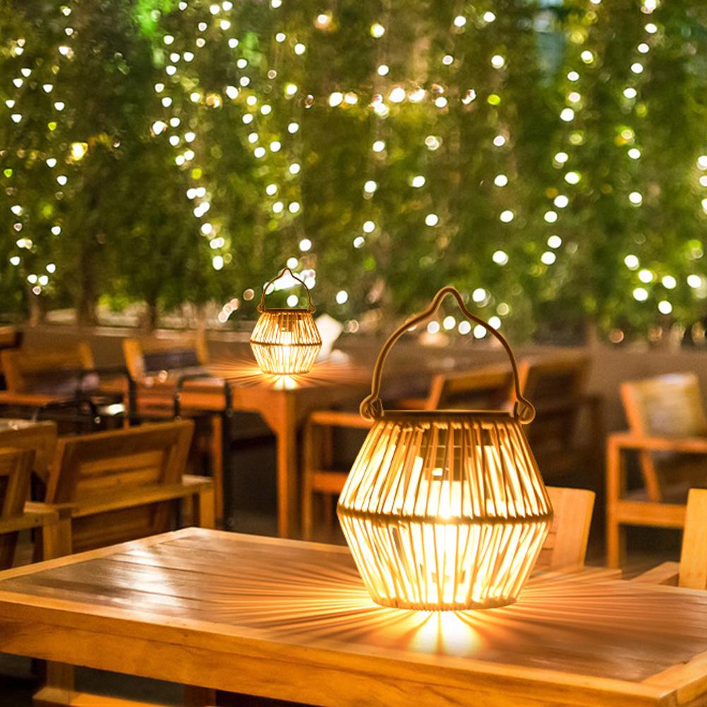 IP65 Waterproof Solar Rattan L - Lighting Table Decor incelemesi ve fiyatı