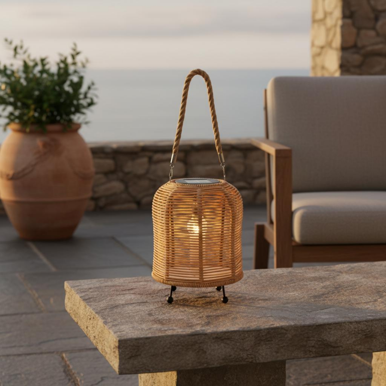 Handwoven Solar Lantern Warm L - Restaurant Lighting Decoration incelemesi ve fiyatı