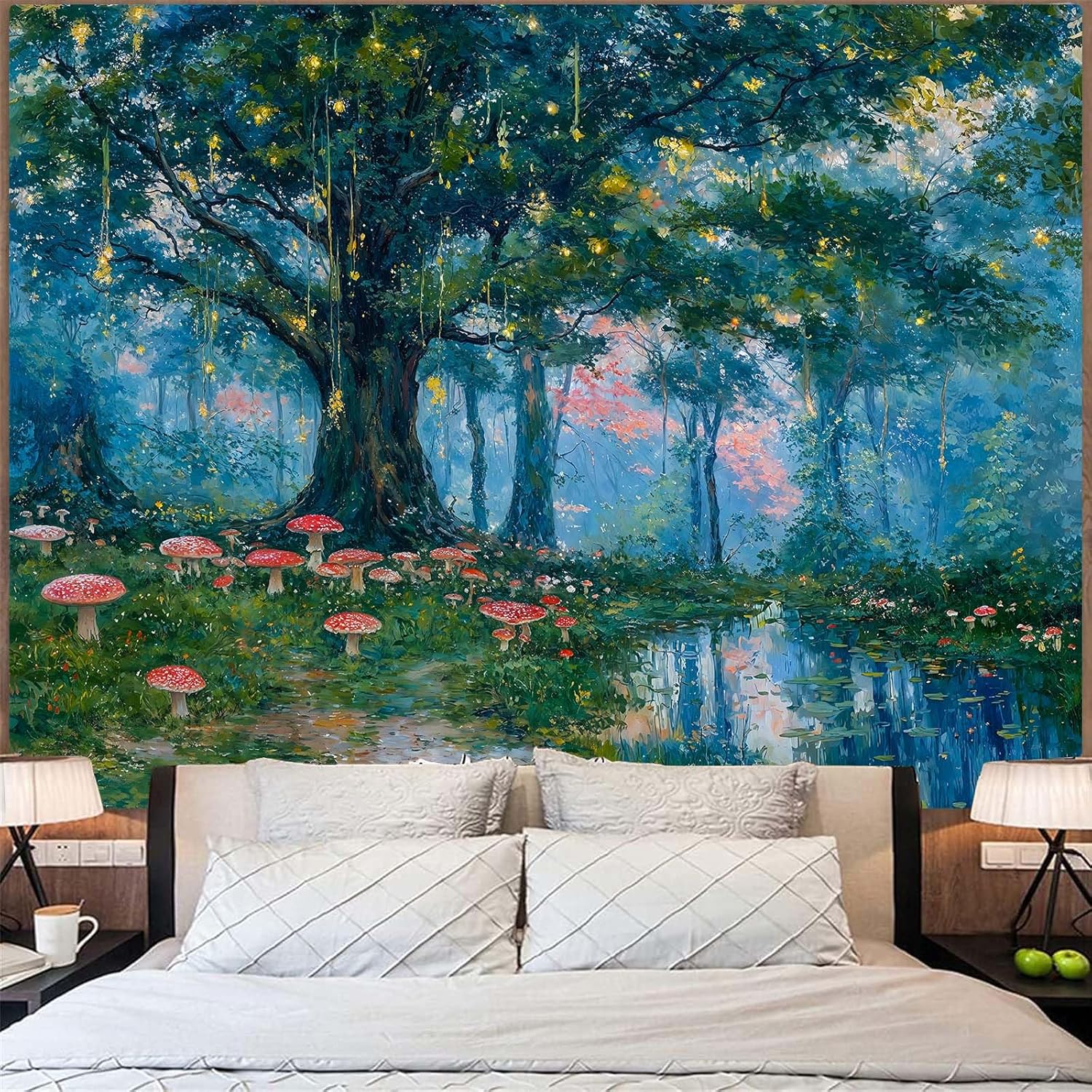 Enchanted Forest Tapestry, Mag - Wall Decor Lighting Tree incelemesi ve fiyatı