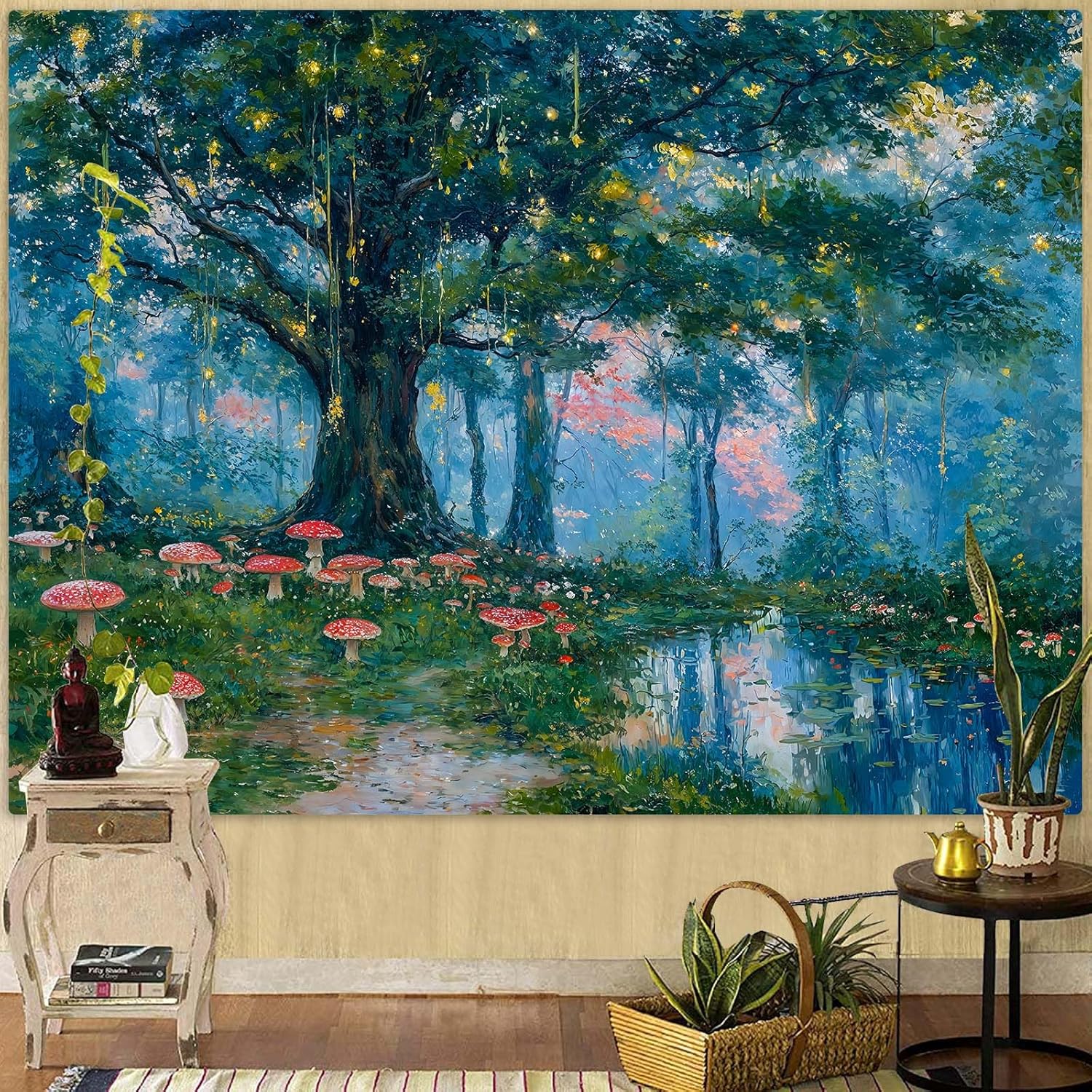 Enchanted Forest Tapestry, Mag - Wall Decor Lighting Tree incelemesi ve fiyatı