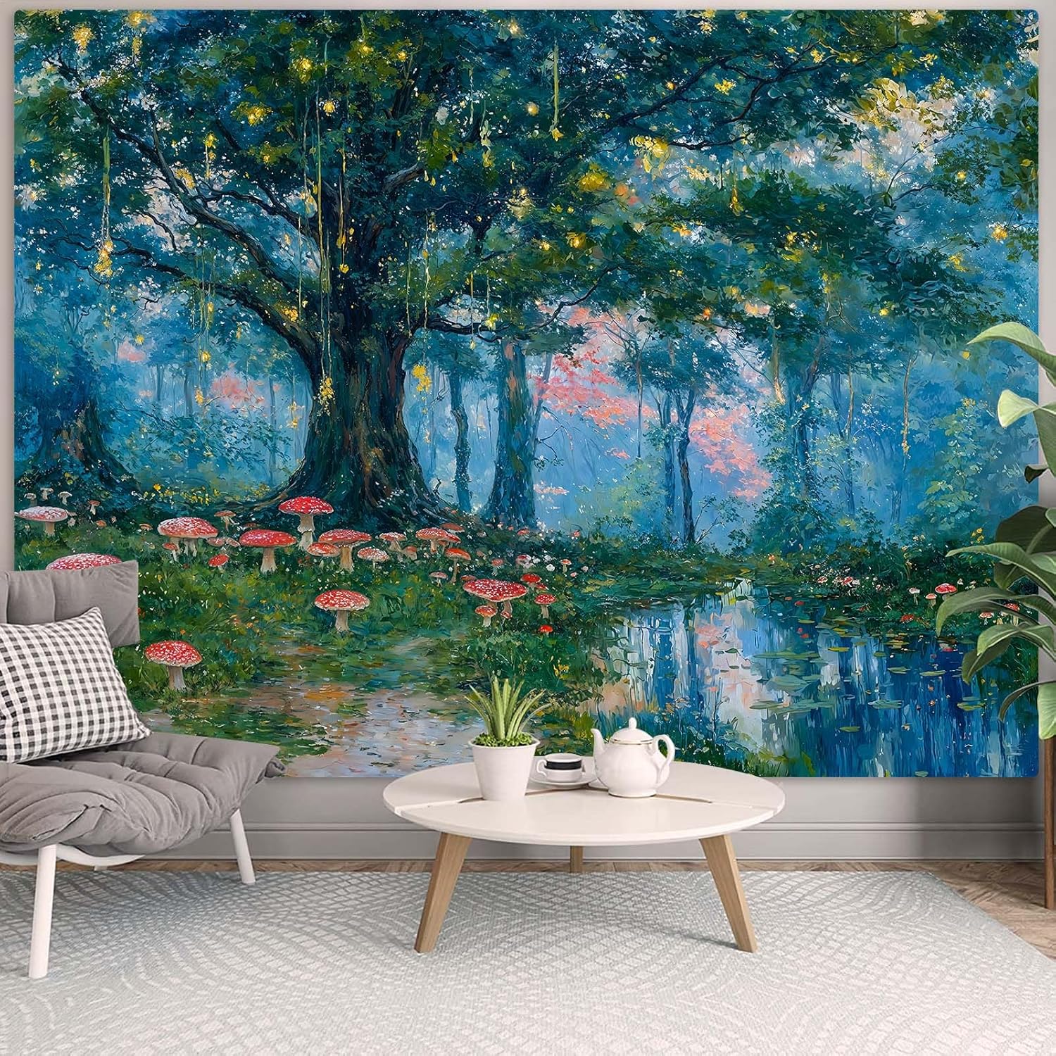 Enchanted Forest Tapestry, Mag - Wall Decor Lighting Tree incelemesi ve fiyatı