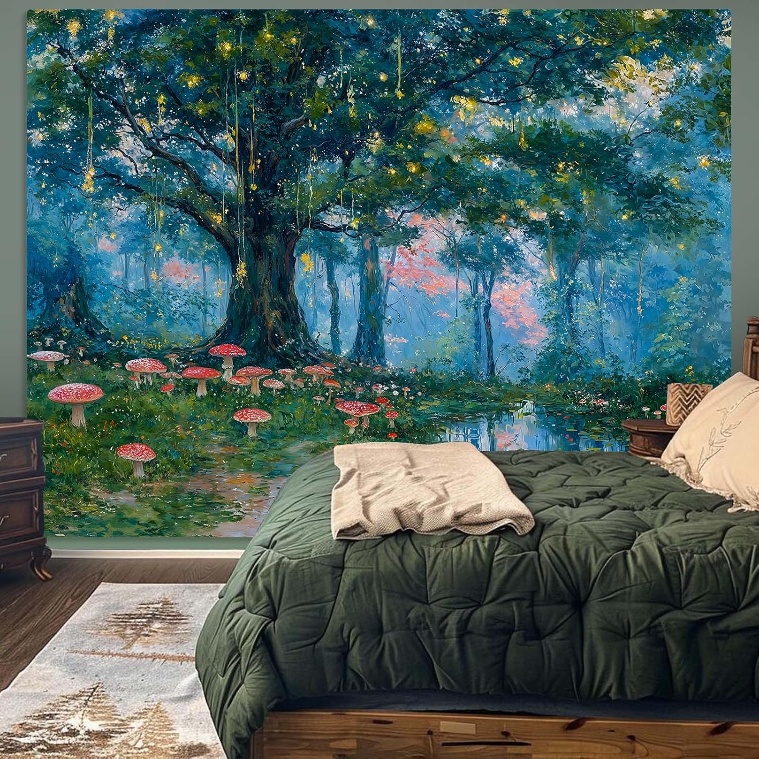 Enchanted Forest Tapestry, Mag - Wall Decor Lighting Tree incelemesi ve fiyatı