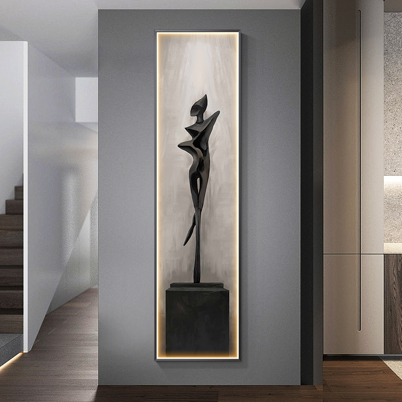Modern Abstract Art Interior P - Foyer Lighting Wall Decor incelemesi ve fiyatı