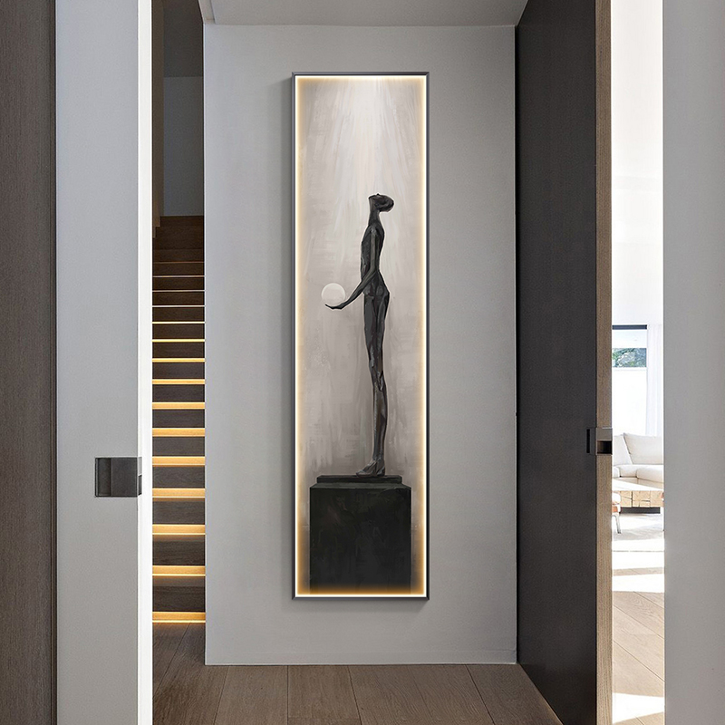 Modern Abstract Art Interior P - Foyer Lighting Wall Decor incelemesi ve fiyatı
