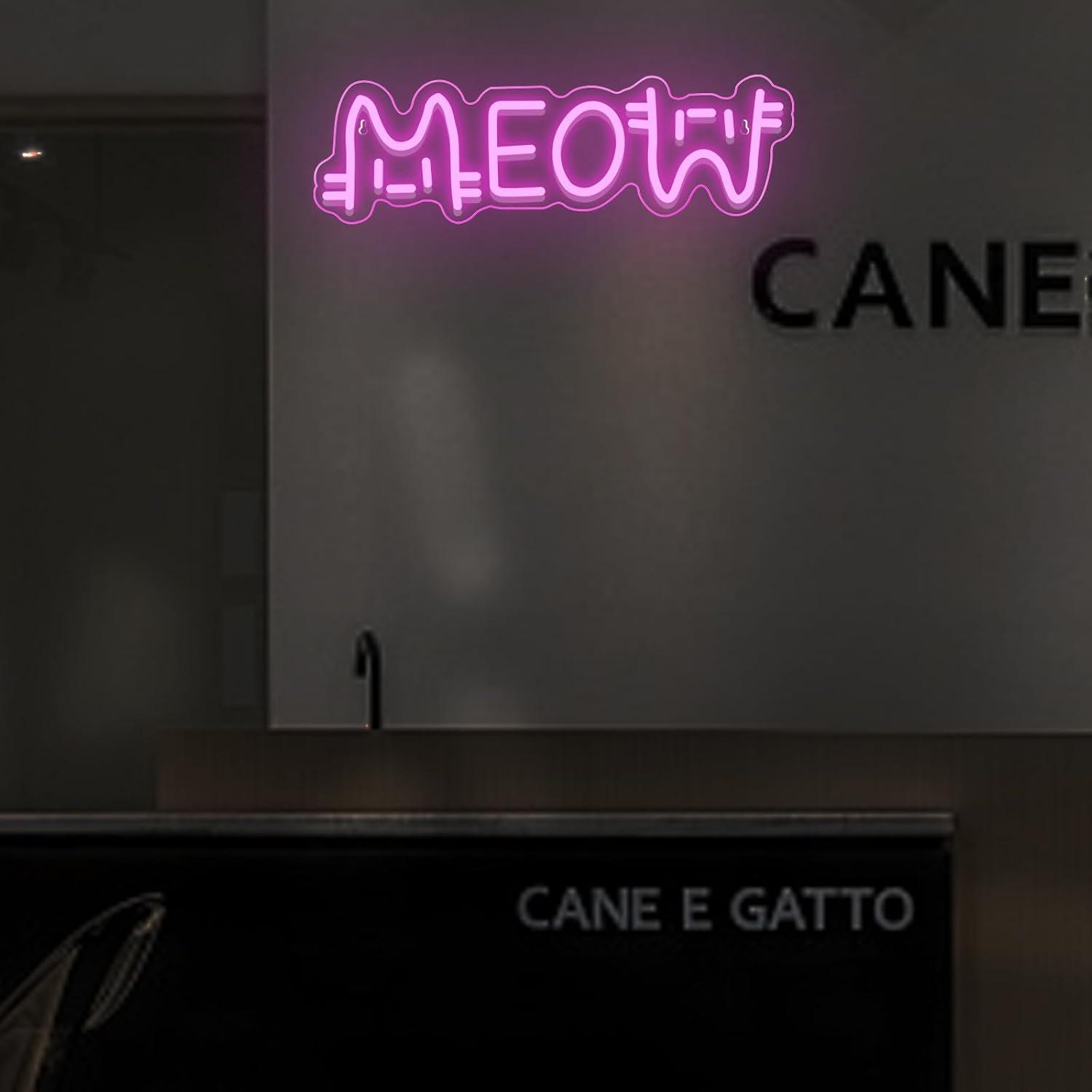 Meow Neon Sign Cat USB Powered - Restaurant Lighting Decoration incelemesi ve fiyatı