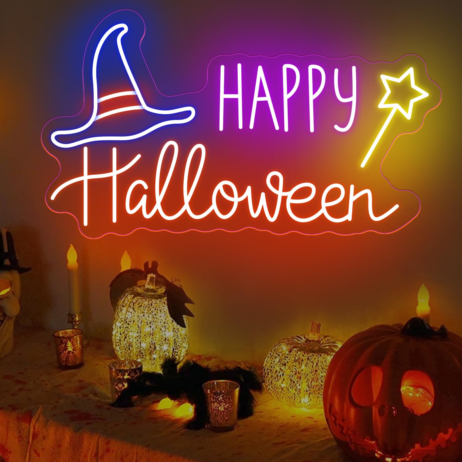 Happy Halloween Bat LED Neon S - Home Decor Lighting Tricks incelemesi ve fiyatı
