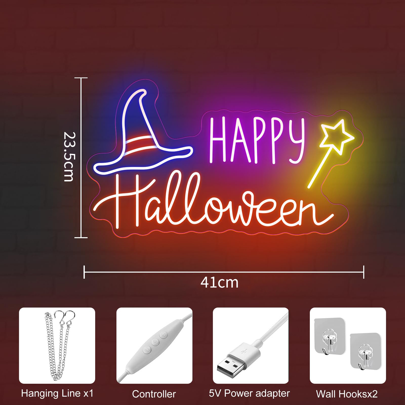 Happy Halloween Bat LED Neon S - Home Decor Lighting Tricks incelemesi ve fiyatı