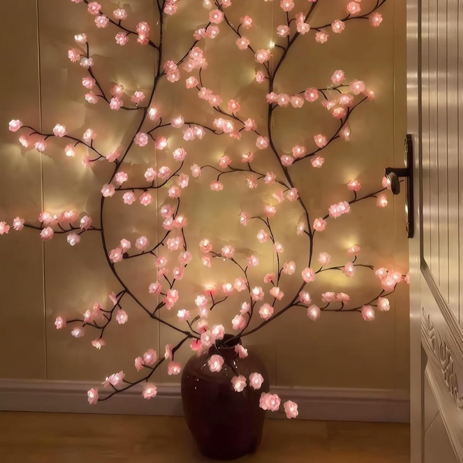 Cherry Blossom Willow Vine Twi - Wall Decor Lighting Tree incelemesi ve fiyatı