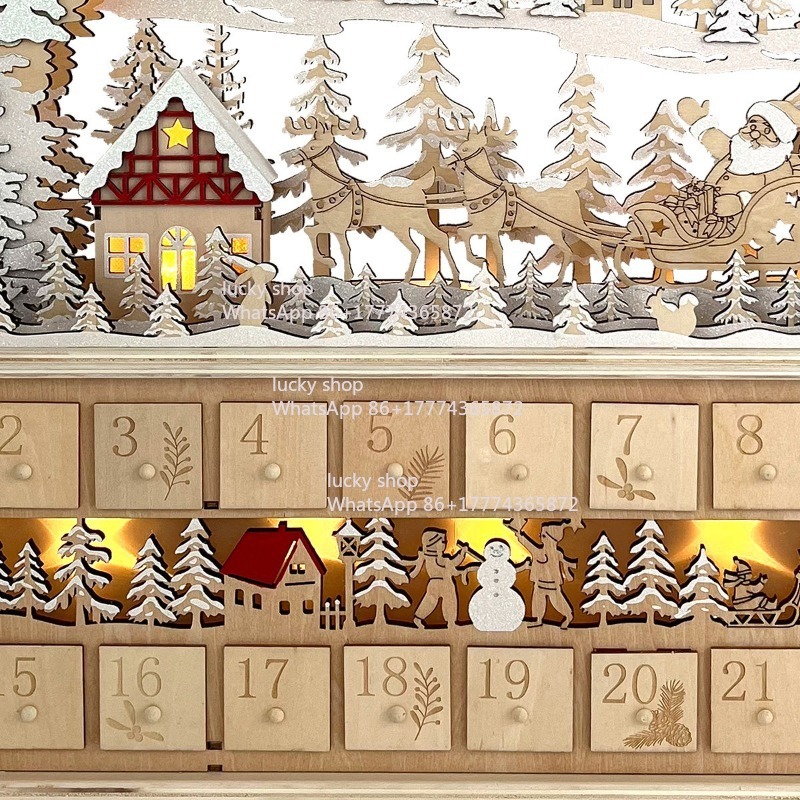 Christmas Wooden Forest Sleigh - Lighting Decor Woodbridge incelemesi ve fiyatı