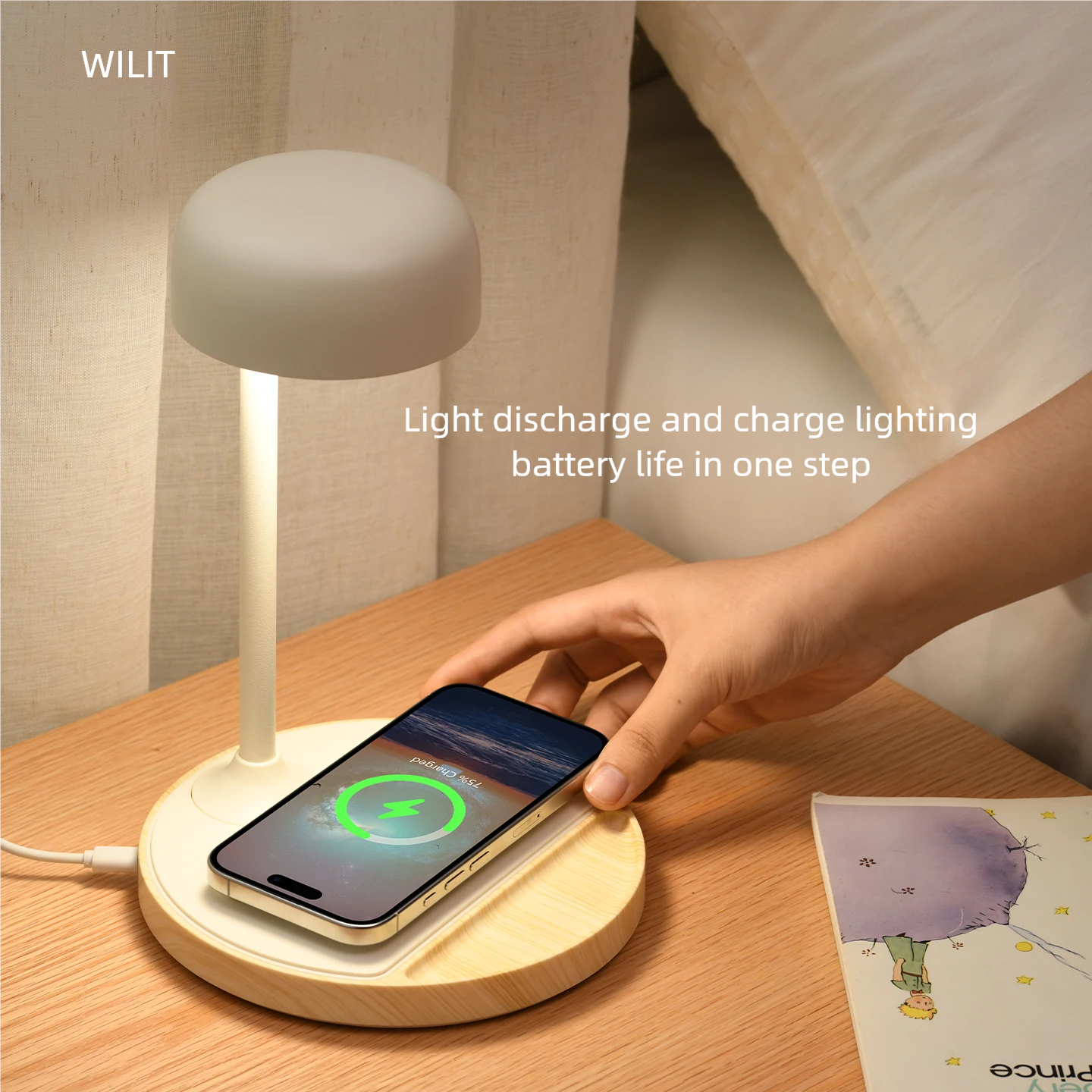 WILIT LED Desk Lamp with Wirel - Lighting Table Decor incelemesi ve fiyatı