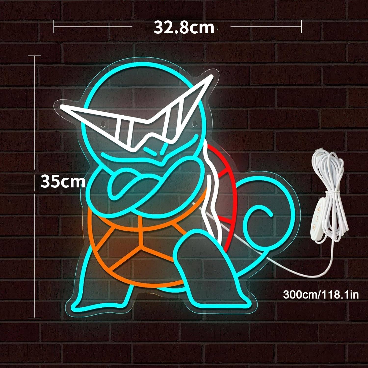 Pokemon Squirtle Neon Sign LED - Lighting Room Decor Items incelemesi ve fiyatı