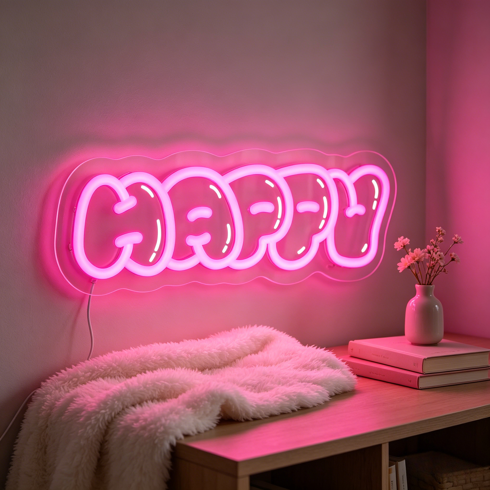 Happy Neon Sign LED Wall Art L - Lighting Room Decor Items incelemesi ve fiyatı
