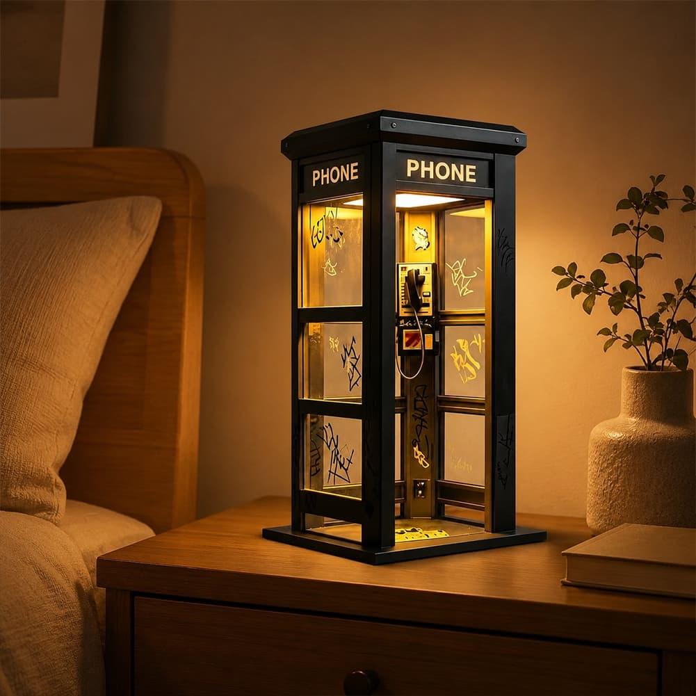 Vintage London Telephone Booth - Lighting Table Decor incelemesi ve fiyatı