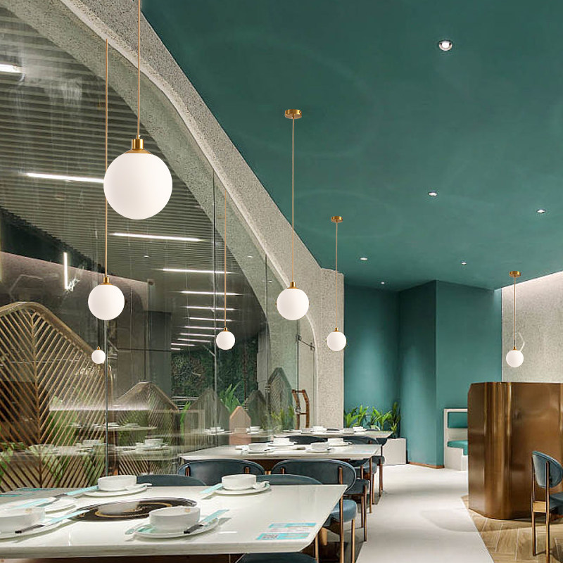 Glass ball chandelier restaura - Restaurant Lighting Decoration incelemesi ve fiyatı