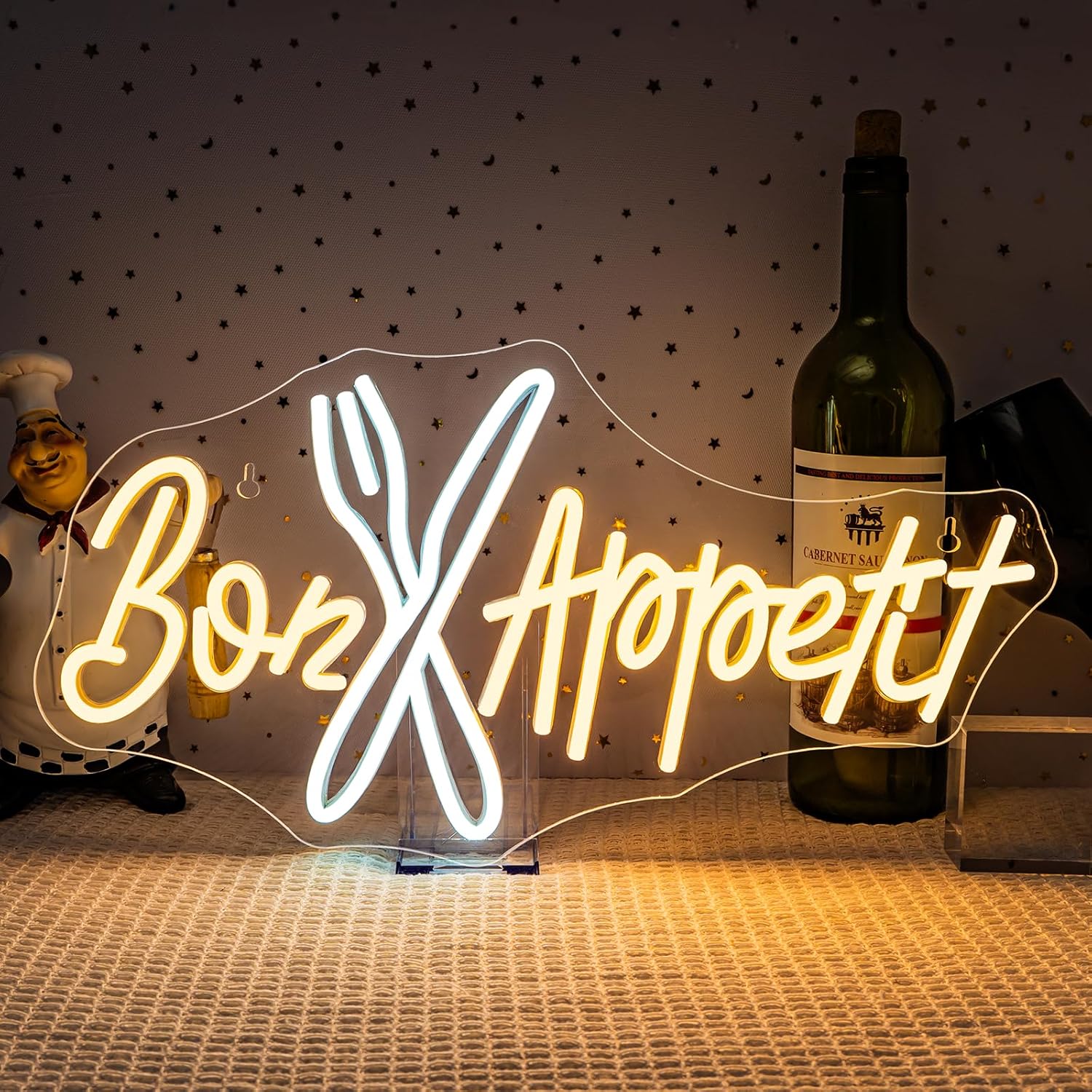 Bon Appétit Neon Sign Good App - Bedroom Lighting Decor Ideas incelemesi ve fiyatı
