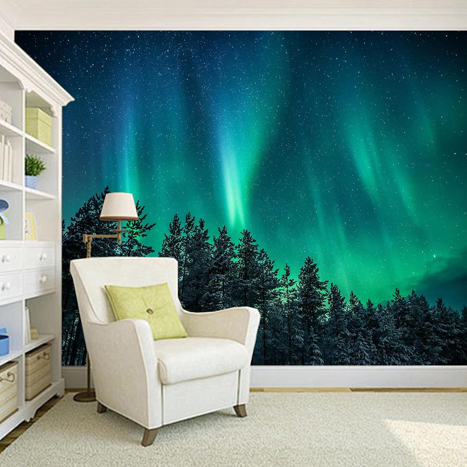 Large Northern Lights Tapestry - Wall Decor Lighting Tree incelemesi ve fiyatı