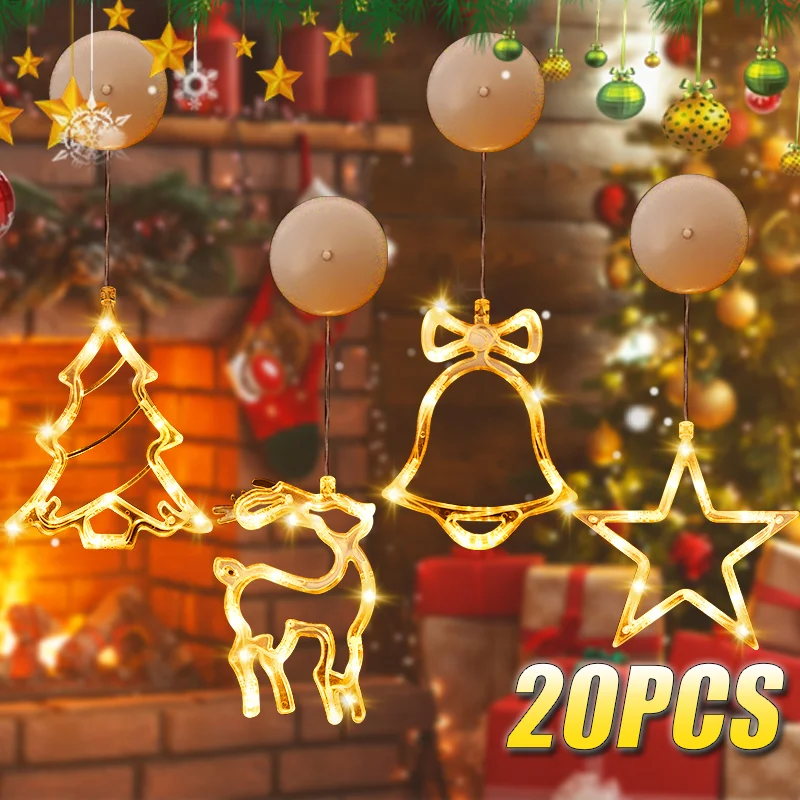 1-20PCS LED Christmas Suction  - Wall Decor Lighting Tree incelemesi ve fiyatı