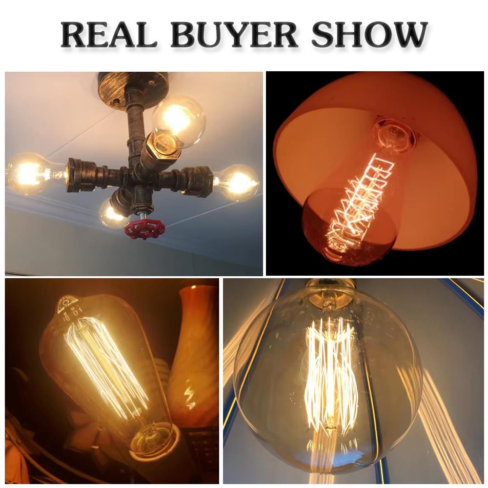 Retro Edison Light Bulb E27 40 - Lighting Decoration Ideas incelemesi ve fiyatı