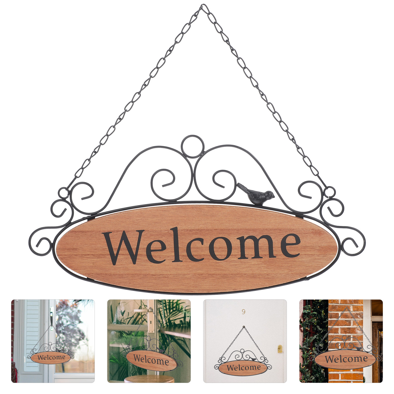 1Pcs Welcome Sign Door Hanger  - Restaurant Lighting Decoration incelemesi ve fiyatı