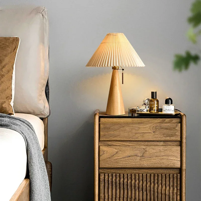 Retro Pleated Table Lamp Nordi - Lighting Table Decor incelemesi ve fiyatı