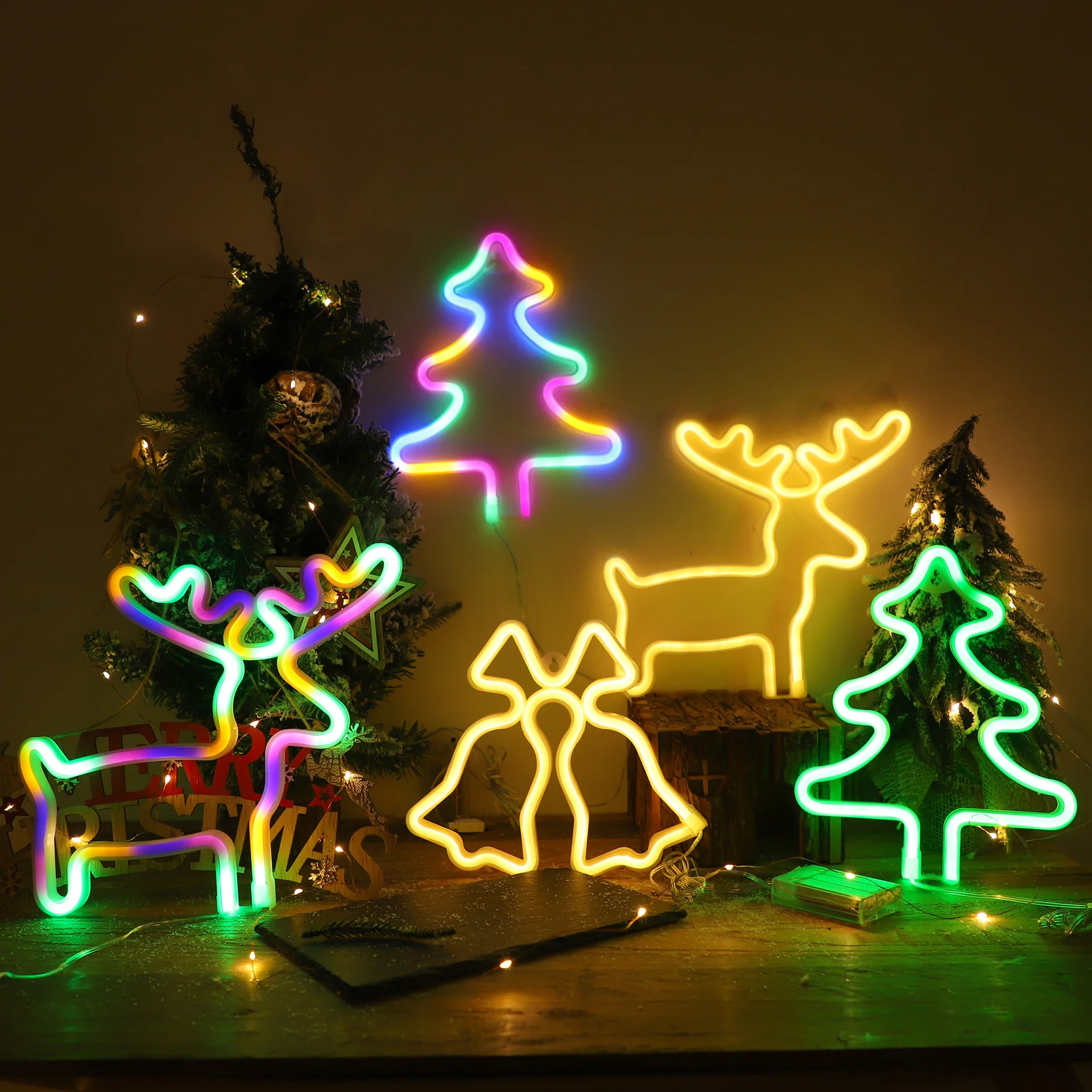 LED Christmas Socks Neon Sign  - Wall Decor Lighting Tree incelemesi ve fiyatı