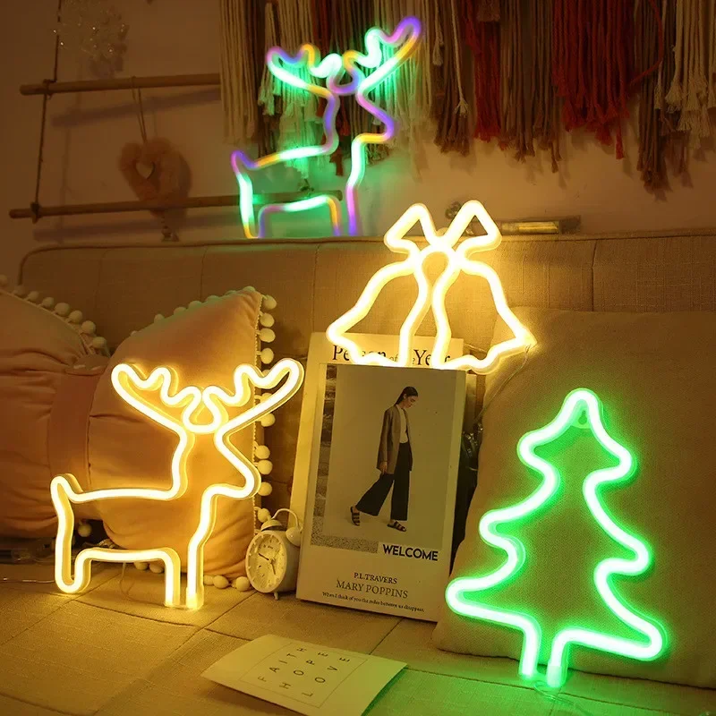 LED Christmas Socks Neon Sign  - Wall Decor Lighting Tree incelemesi ve fiyatı