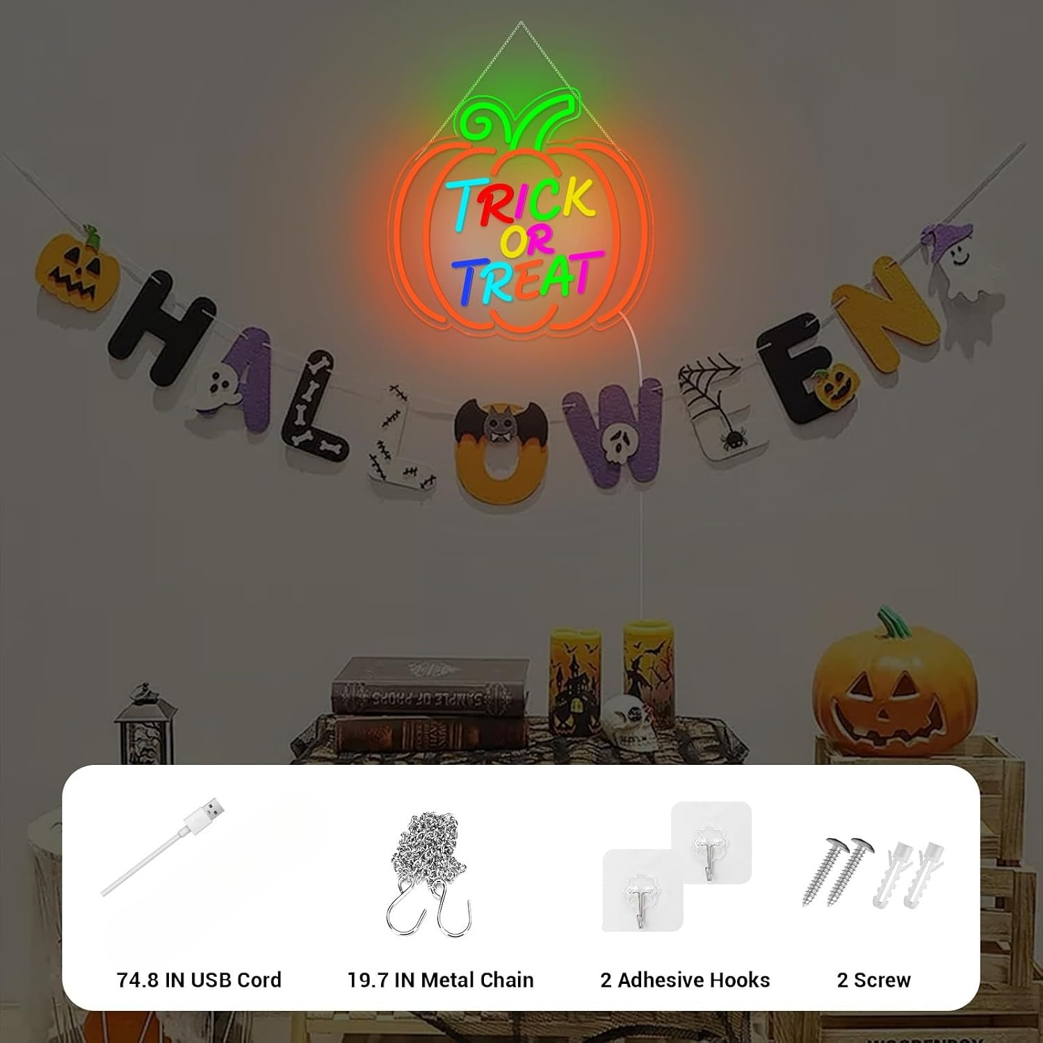 Trick Or Treat Pumpkin LED Neo - Home Decor Lighting Tricks incelemesi ve fiyatı