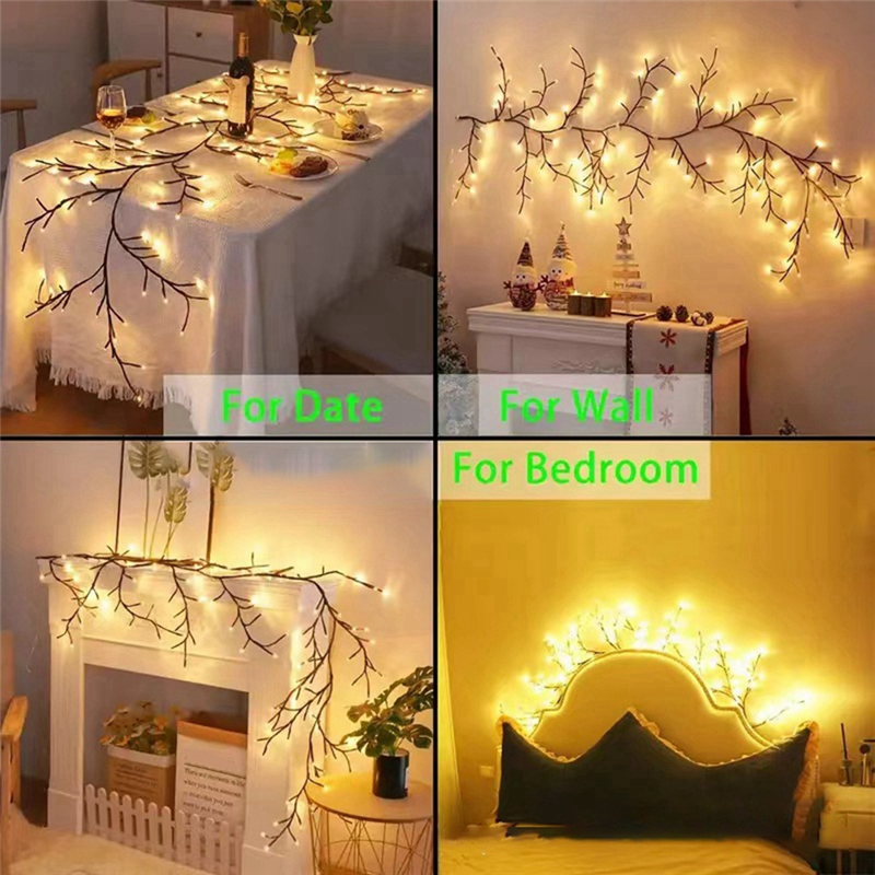 ABMO 72LEDS Bendable Willow Ra - Wall Decor Lighting Tree incelemesi ve fiyatı