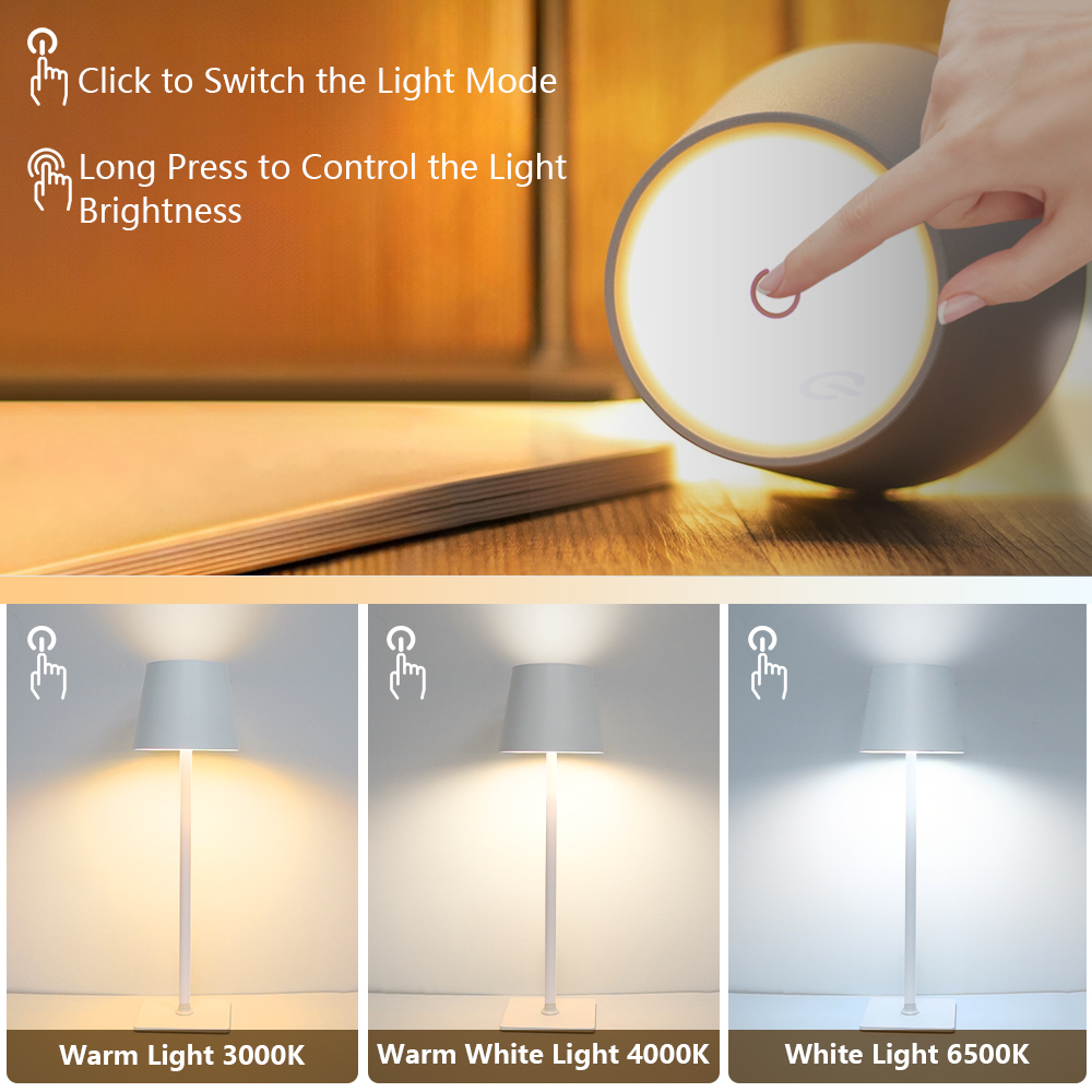 LED Rechargeable Desk Light Wi - Lighting Table Decor incelemesi ve fiyatı